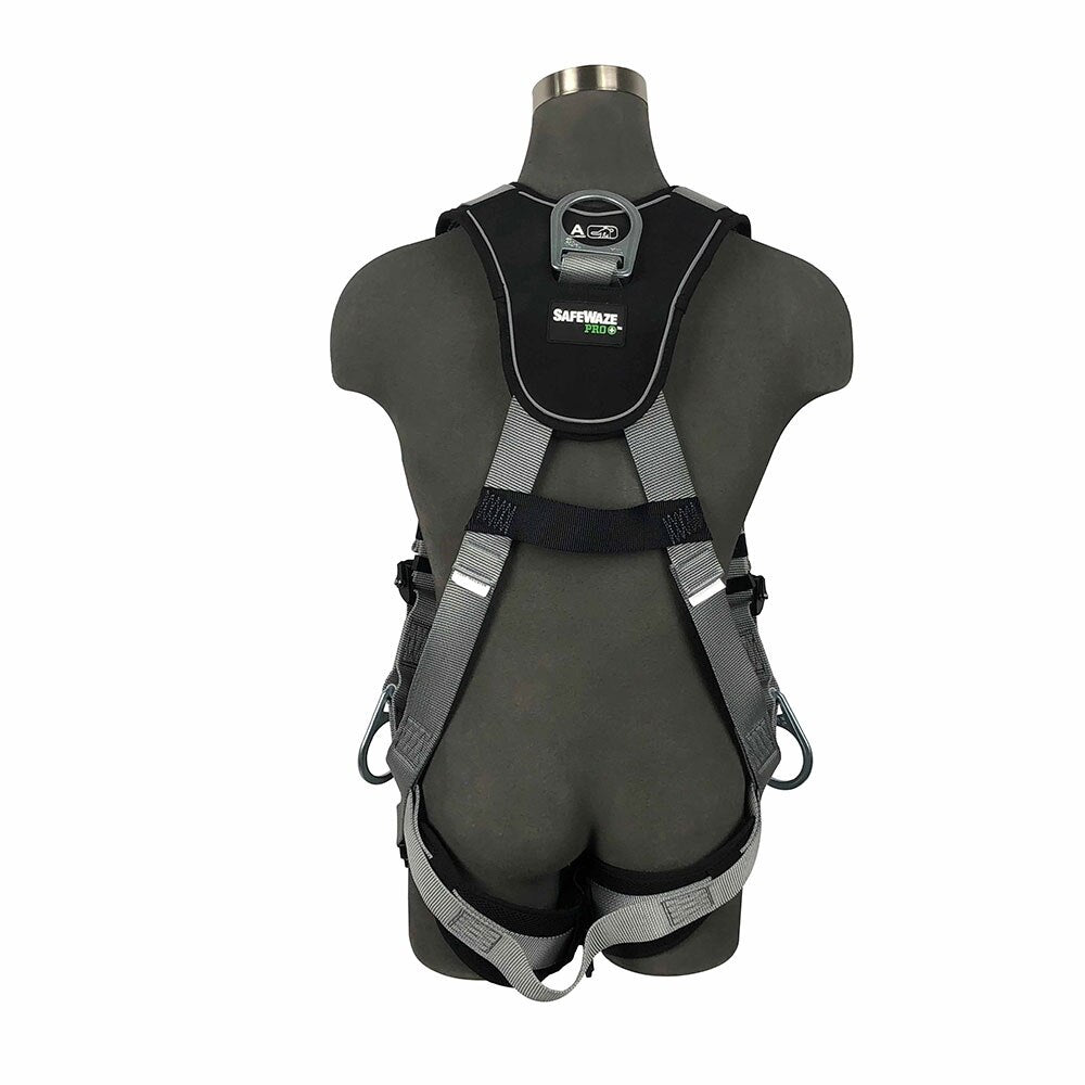 Safewaze 021-1593 (PCS) Full Body Harness: 3D Steel, Alu Quick-Connect Chest, Alu Quick-Connect Legs, Lanyard Rings & Sub Pelvic Cover (S) - 2