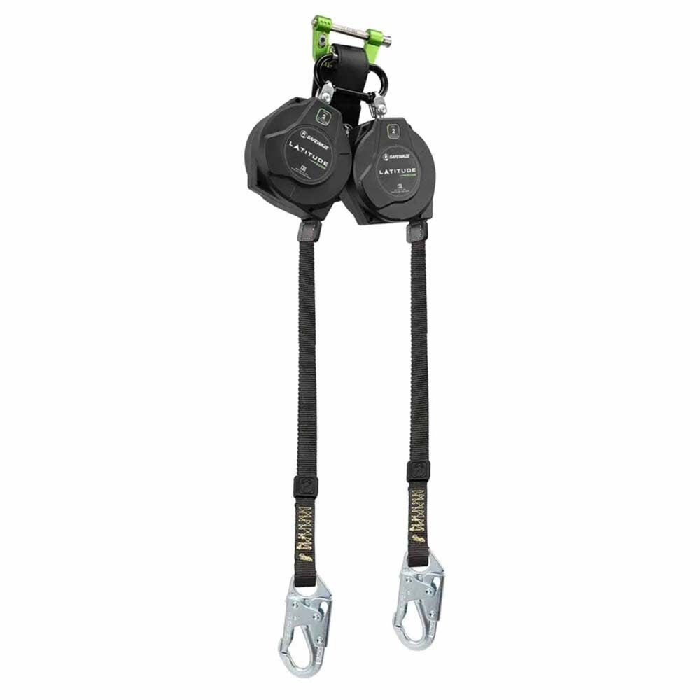 SafeWaze 023-5345 Latitude Edge 8' Dual Web SRL-P with Snap Hooks, Class 2