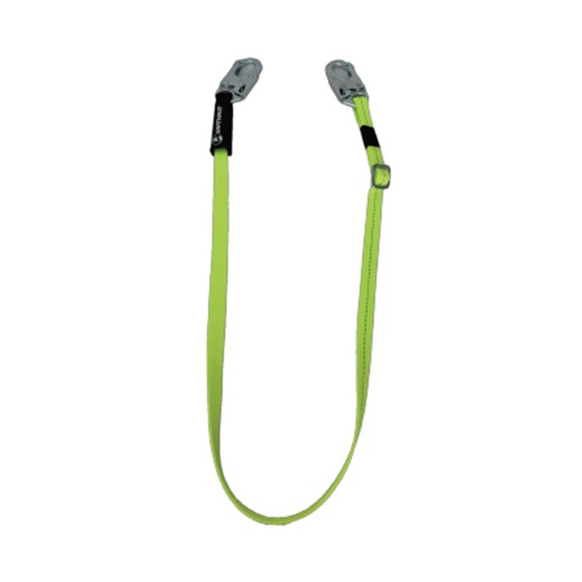 SafeWaze 025-2168 Adjustable 4' to 6' Fall Restraint Web Lanyard with Snap Hooks and Label Cover