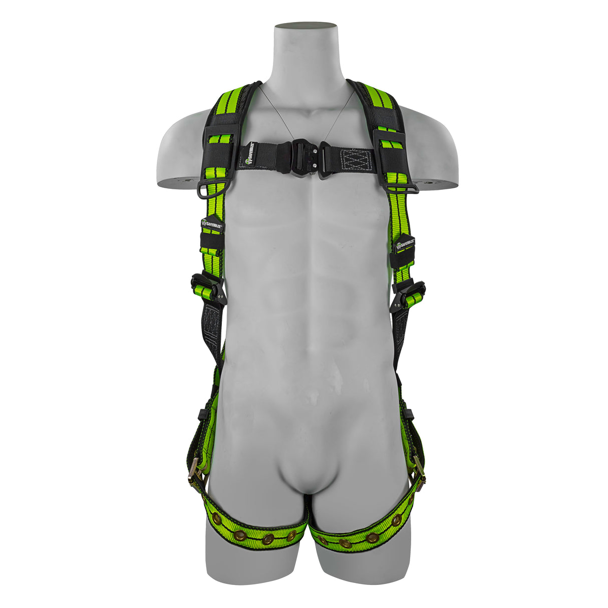 Safewaze FS-FLEX185-L/XL Pro+ Full Body Harness: 1D, QC Chest, Tb Legs