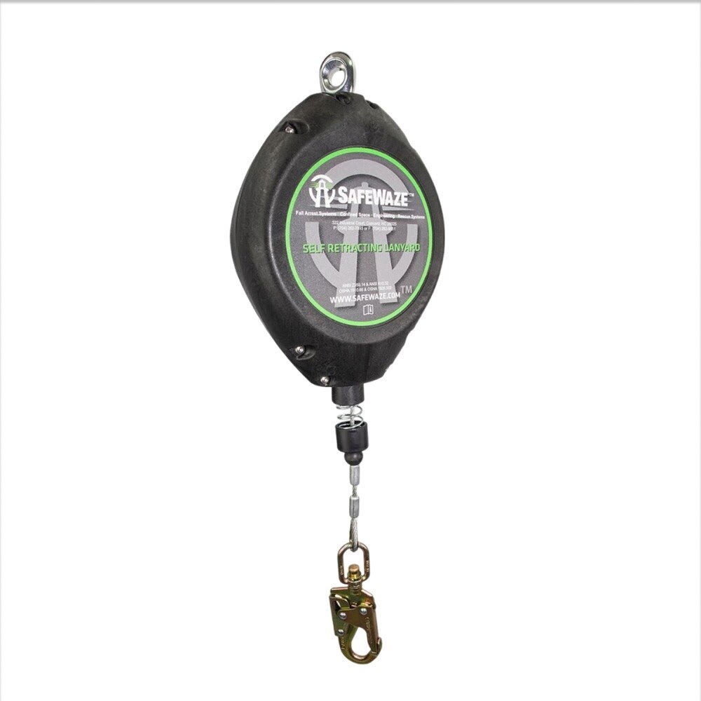 Safewaze FS-FSP1265-G 65' Cable Retractable With Snap Hook