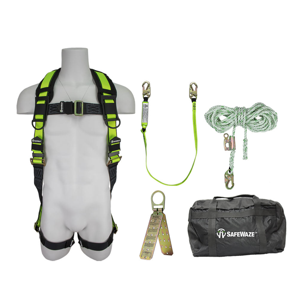 Safewaze FS121-L/XL Basic Roofers Kit With Carrying Bag