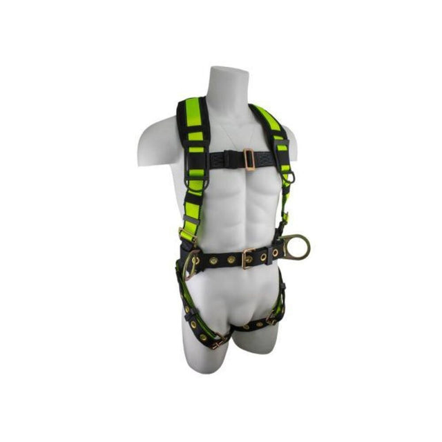 Safewaze FS160-S Pro Construction Harness, Free Floating Waist Pad: 3D, Mb Chest, Tb Legs