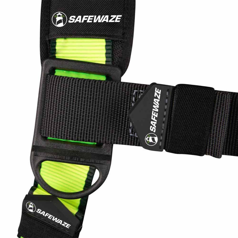 SafeWaze FS185-R-2X PRO Full Body Retrieval Harness with Dorsal and Shoulder D-Rings, Mating Buckle Chest, Tongue Buckle Legs (2X) - 6