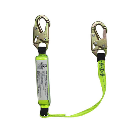 Safewaze FS560-3 3' Lanyard With Double Locking Snap Hooks