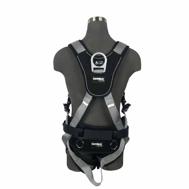 Safewaze 021-1579 (PCS) Construction Harness 3D Steel, Alu Quick-Connect Chest, Alu Quick-Connect Legs & Sub Pelvic Cover (L) - 3