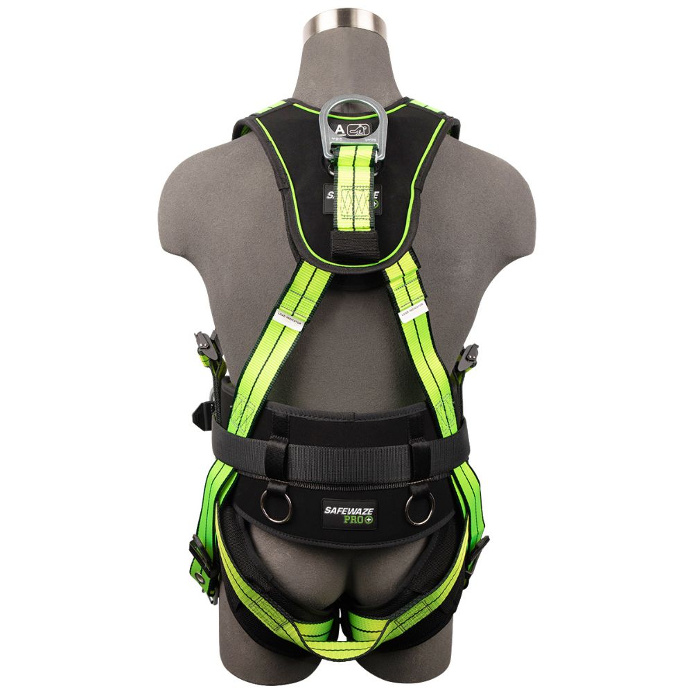 Safewaze FS-FLEX360-XL Pro+ Construction Harness: 3D, QC Chest, Tb Legs - 4