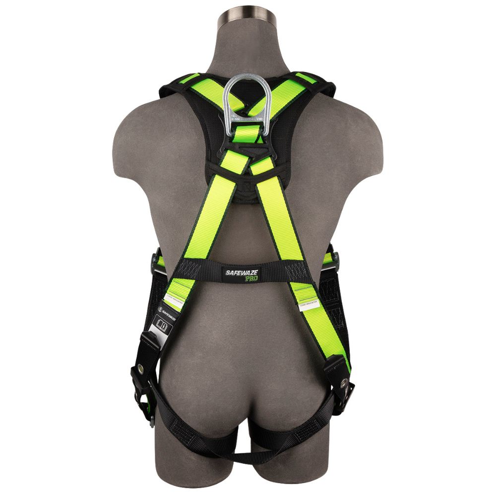 Safewaze FS185-L/XL Pro Full Body Harness: 1D, Mb Chest, Tb Legs - 2