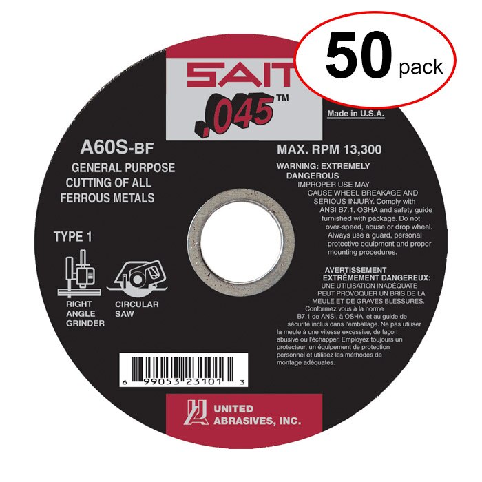 Sait 23101 - 4-1/2"X .045"X 7/8" A60 (12-0096) - (50Pack)