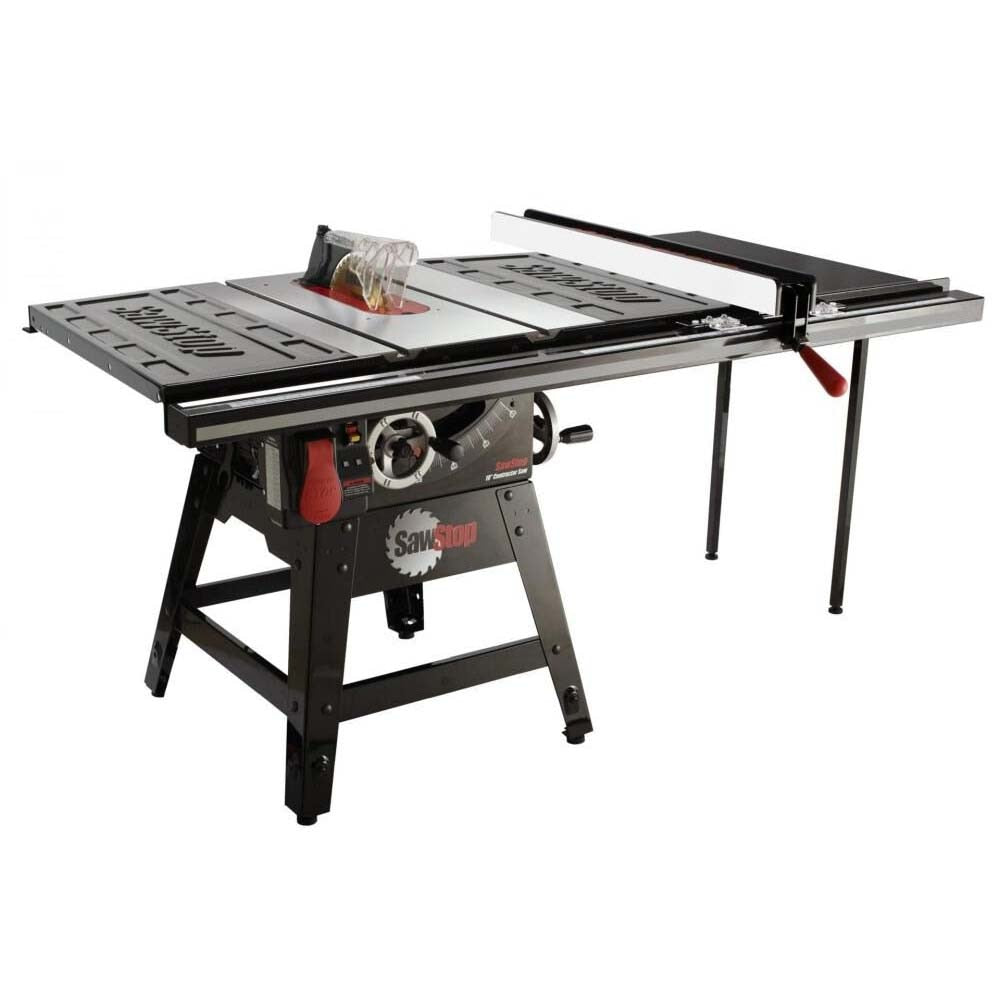 SawStop CNS175-ATGP36 Contractor 1.75 HP Table Saw with 36 in. Professional T-Glide Advance Fence, Rails & Extension Table - 2