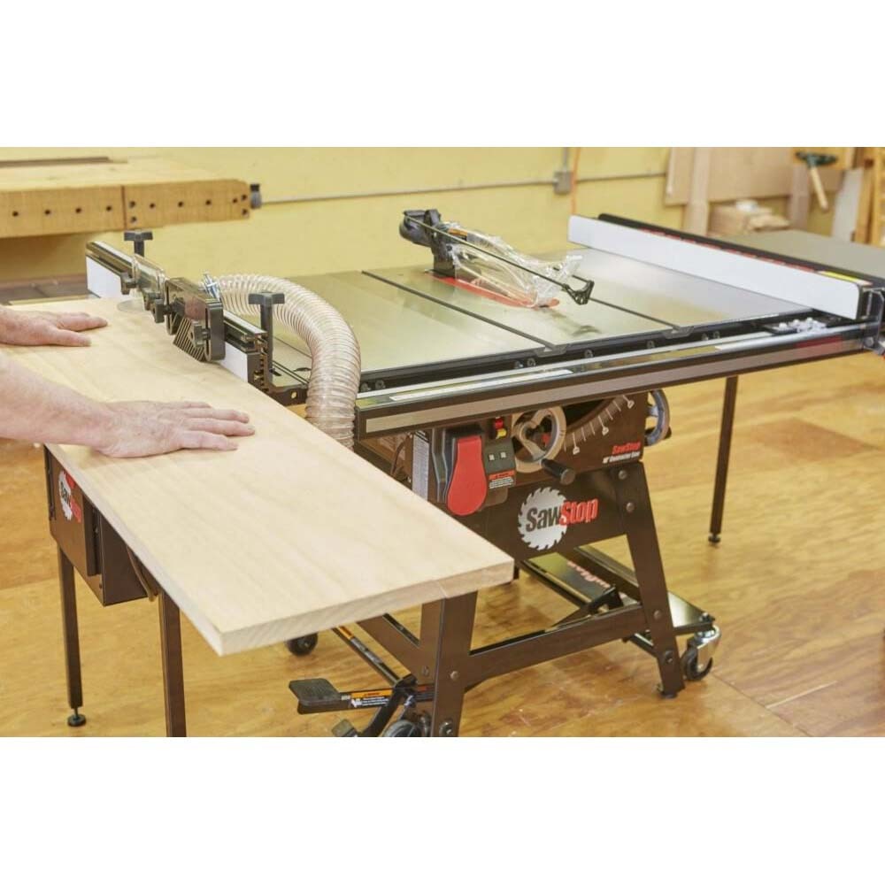 SawStop CNS175-ATGP52 Contractor Table Saw with 52 Inch Professional T-Glide Advance Fence, Rails & Extension Table - 4