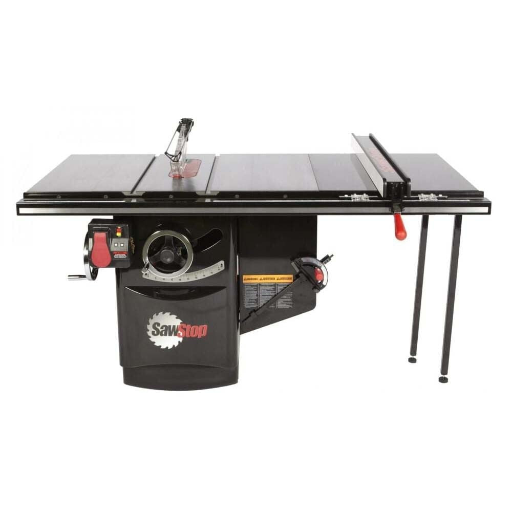 SawStop ICS73480-ATGI36 Industrial 7.5HP 3-Phase 480V Cabinet Saw with 36 in. Industrial T-Glide Advance Rip Fence, Rails & Extension Table