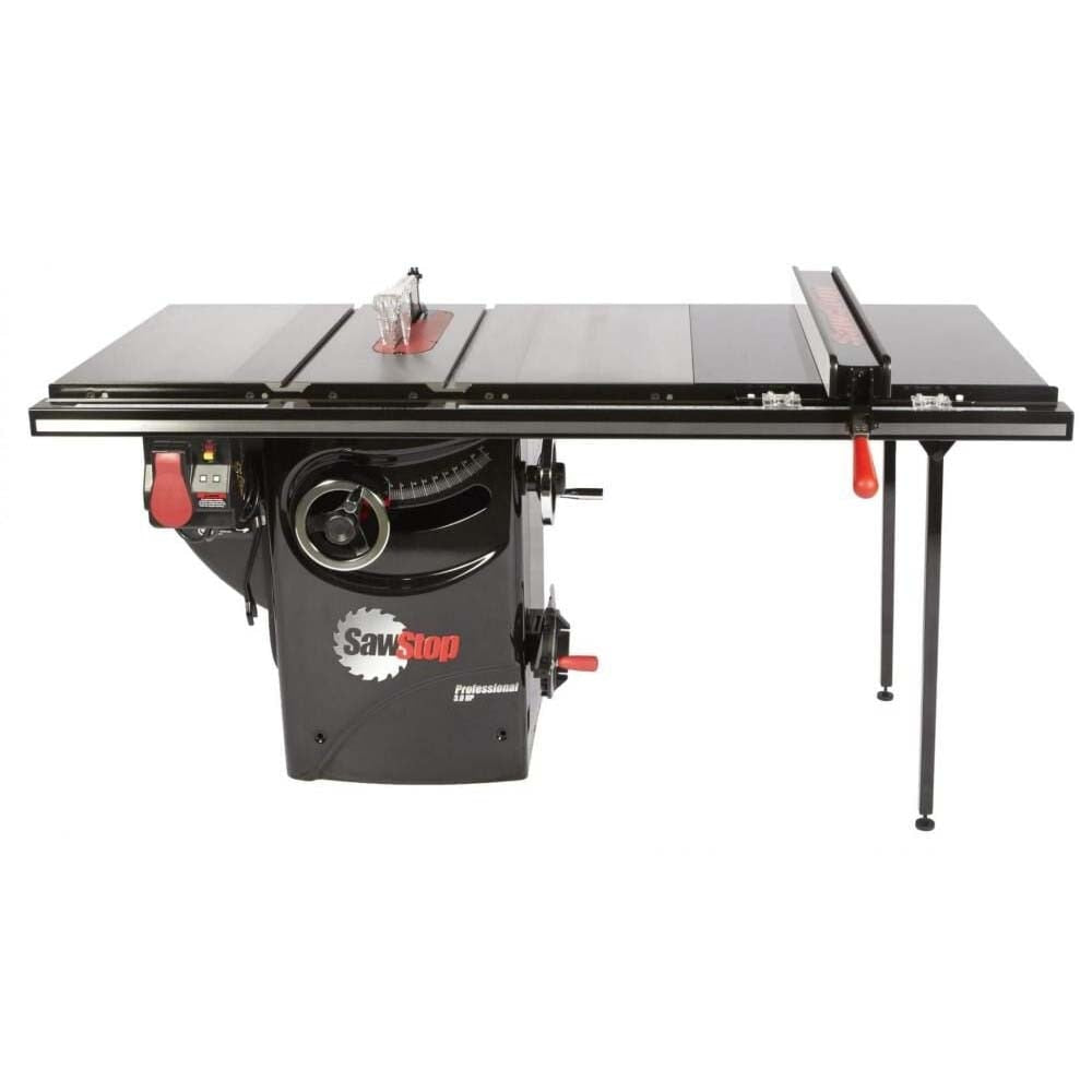 SawStop PCS175-ATGP36 Professional 1.75HP Cabinet Saw with 36 Inch Professional T-Glide Advance Rip Fence, Rails and Extension Table