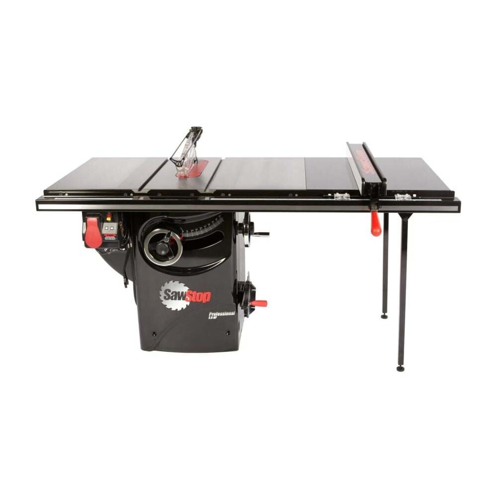 SawStop PCS31230-ATGP36 3HP Professional Cabinet Saw with 36 Inch Professional T-Glide Advance Rip Fence, Rails & Extension Table