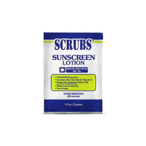 Scrubs 92101 SPF 30+ Single Dose Packet Sunscreen Lotion (Pack of 100) - 2