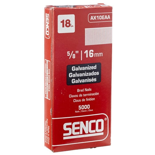 Senco AX10EAA 18 x 5/8in Med. Head Brad - 2