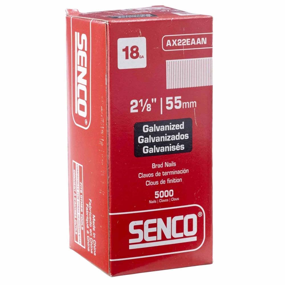 Senco AX22EAAN 2-1/8 in. 18 Gauge Galvanized Brad Nails for Finish and Trim (5000 Pack) - 2