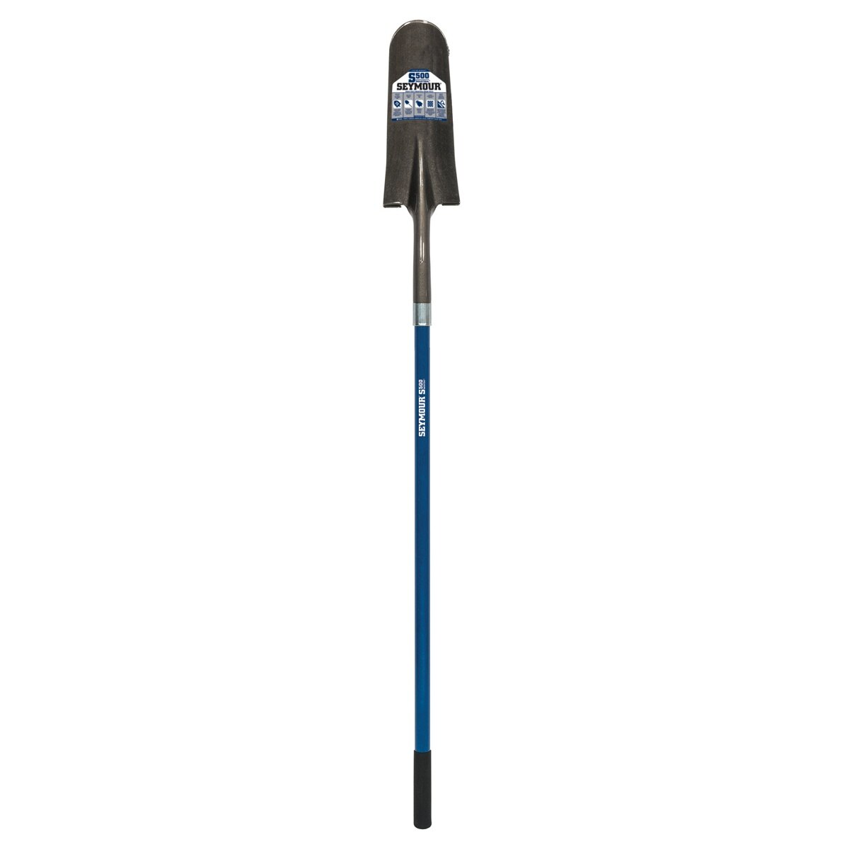 Seymour 49456 14 Gauge Drain Spade Shovel with 14" Head and 47" Fiberglass Handle