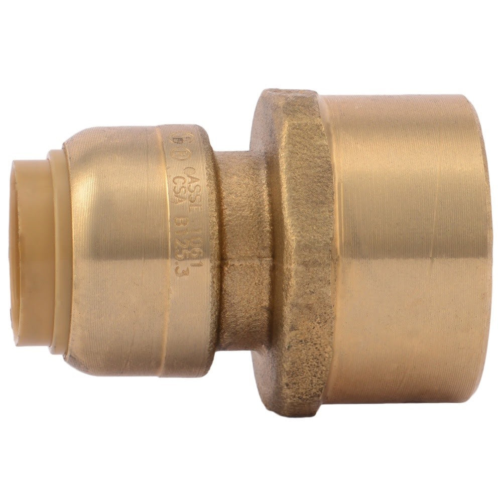 SharkBite 22604LF 1/2 in x 3/4 in Push-to-Connect FNPT Adapter Kit with Disconnect Clip (2 Pack) - 2