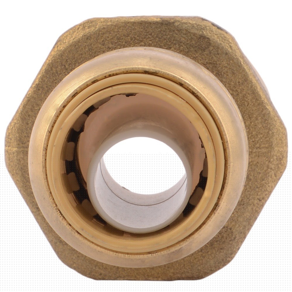 SharkBite 22604LF 1/2 in x 3/4 in Push-to-Connect FNPT Adapter Kit with Disconnect Clip (2 Pack) - 3