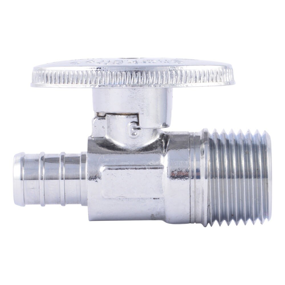 SharkBite 23061LF 1/2 in. x 1/2 in. MPT Lead Free Brass PEX Straight Stop Valve - 2