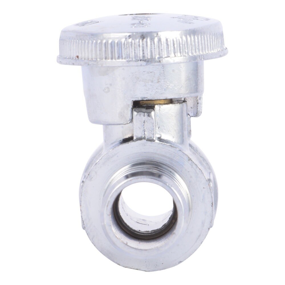 SharkBite 23063LF Half Inch x Half Inch Brass Barb Straight Stop Valve for PEX and PE-RT Pipe - 3