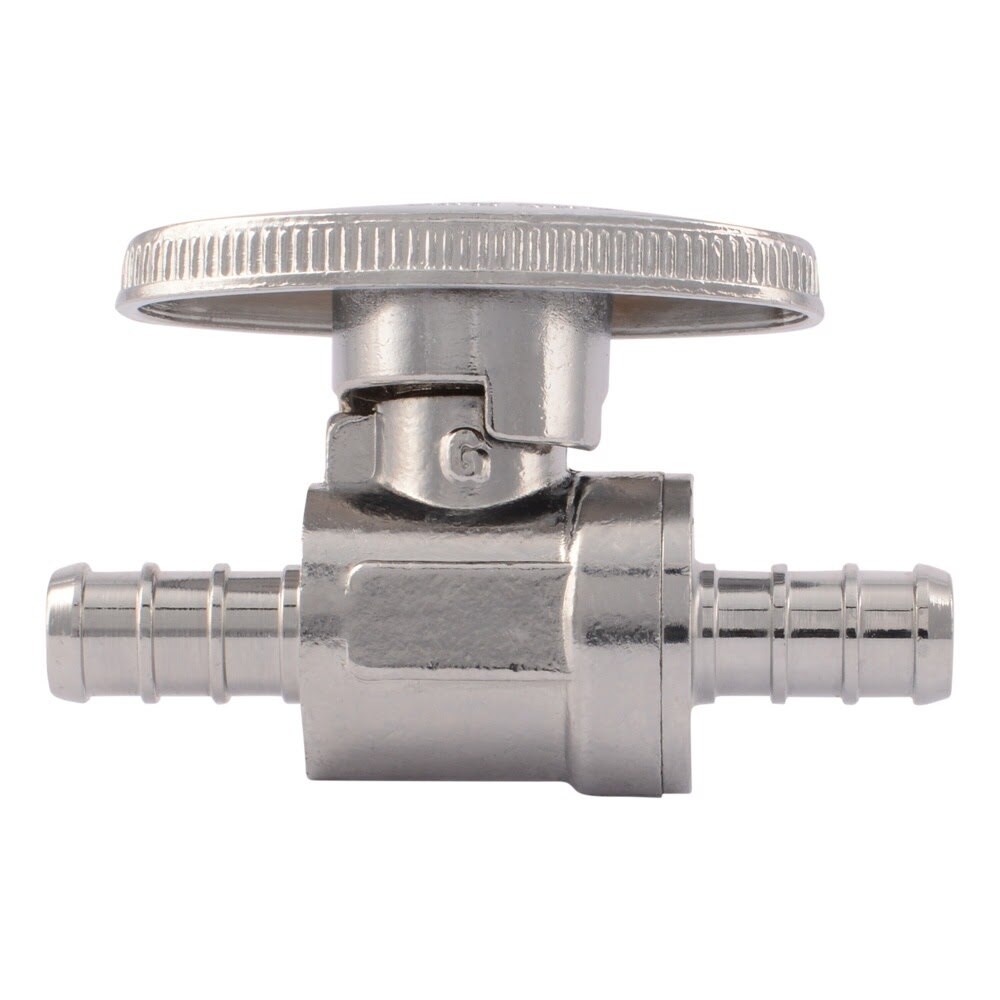 SharkBite 23382LF 3/8 in. x 3/8 in. Brass Quarter Turn Straight Stop Valve - 2
