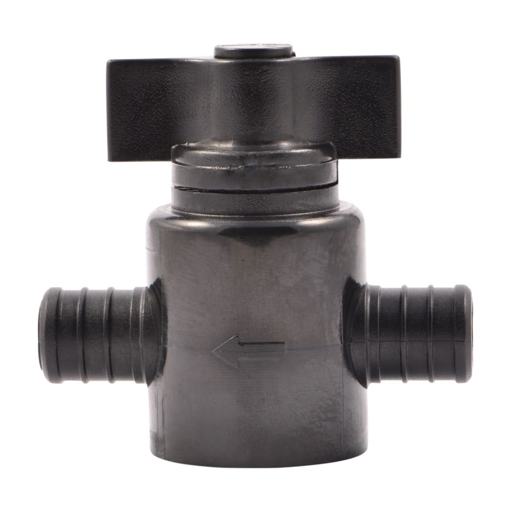 SharkBite 24607Z2 3/4 in Poly PEX Barb Ball Valve for Potable Water Systems (2 Pack) - 3