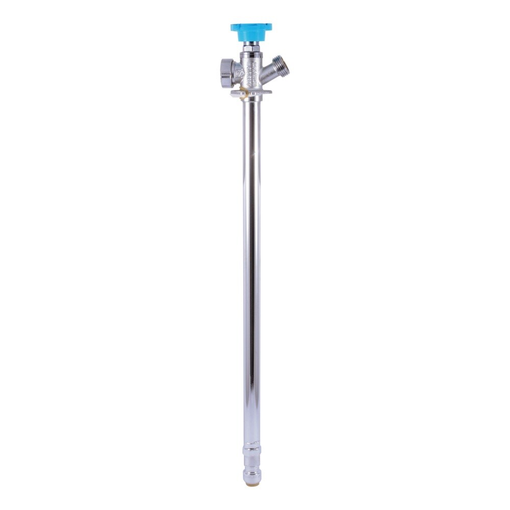SharkBite 24628LF 1/2 in. Push-to-Connect x 3/4 in. MHT x 8 in. Frost-Free Anti-Siphon Sillcock Valve - 2