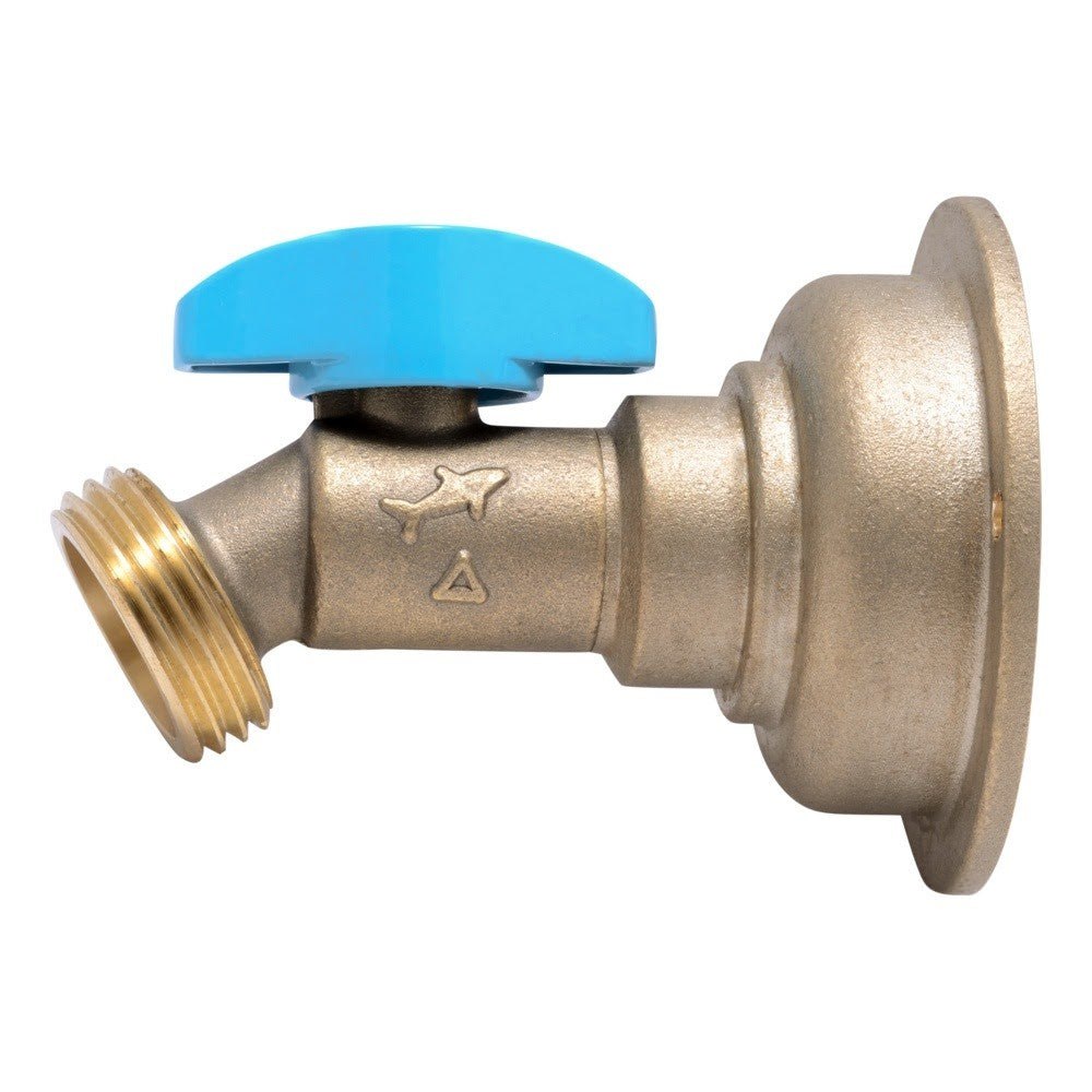 SharkBite 24631LF 3/4 in. Push to Connect x 3/4 in. MHT 45 Degree Quarter Turn No Kink Hose Bibb - 2