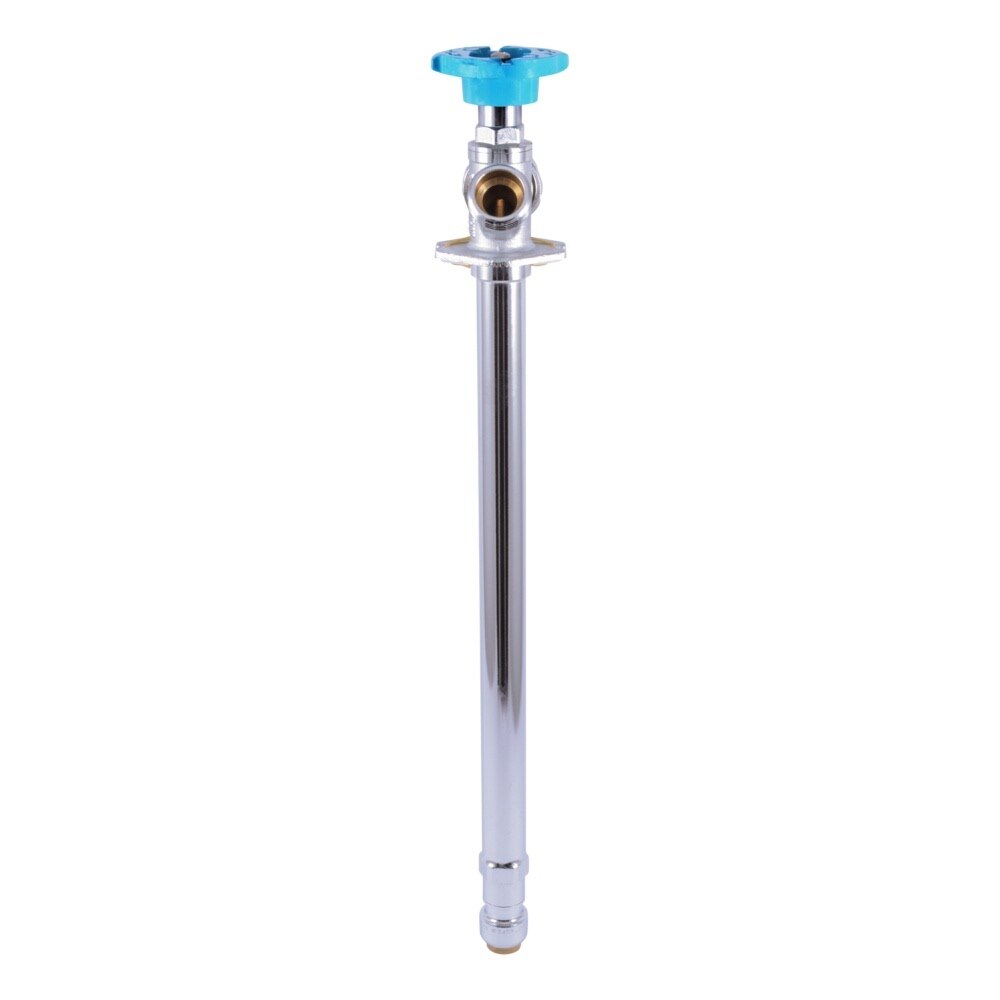 SharkBite 24636LF 1/2 in. Push-to-Connect x 3/4 in. MHT x 12 in. Brass Anti-Siphon Frost-Free Sillcock Valve - 3