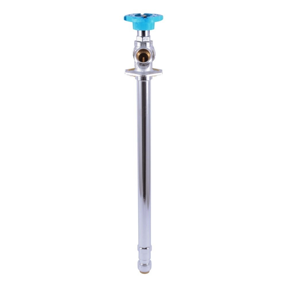 SharkBite 24636LF 1/2 in. Push-to-Connect x 3/4 in. MHT x 12 in. Brass Anti-Siphon Frost-Free Sillcock Valve - 3