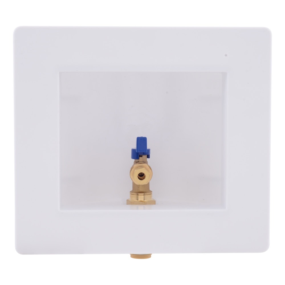 SharkBite 25032 Ice Maker Outlet Box 1/2 in. Push-to-Connect x 1/4 in. OD Compression - 2