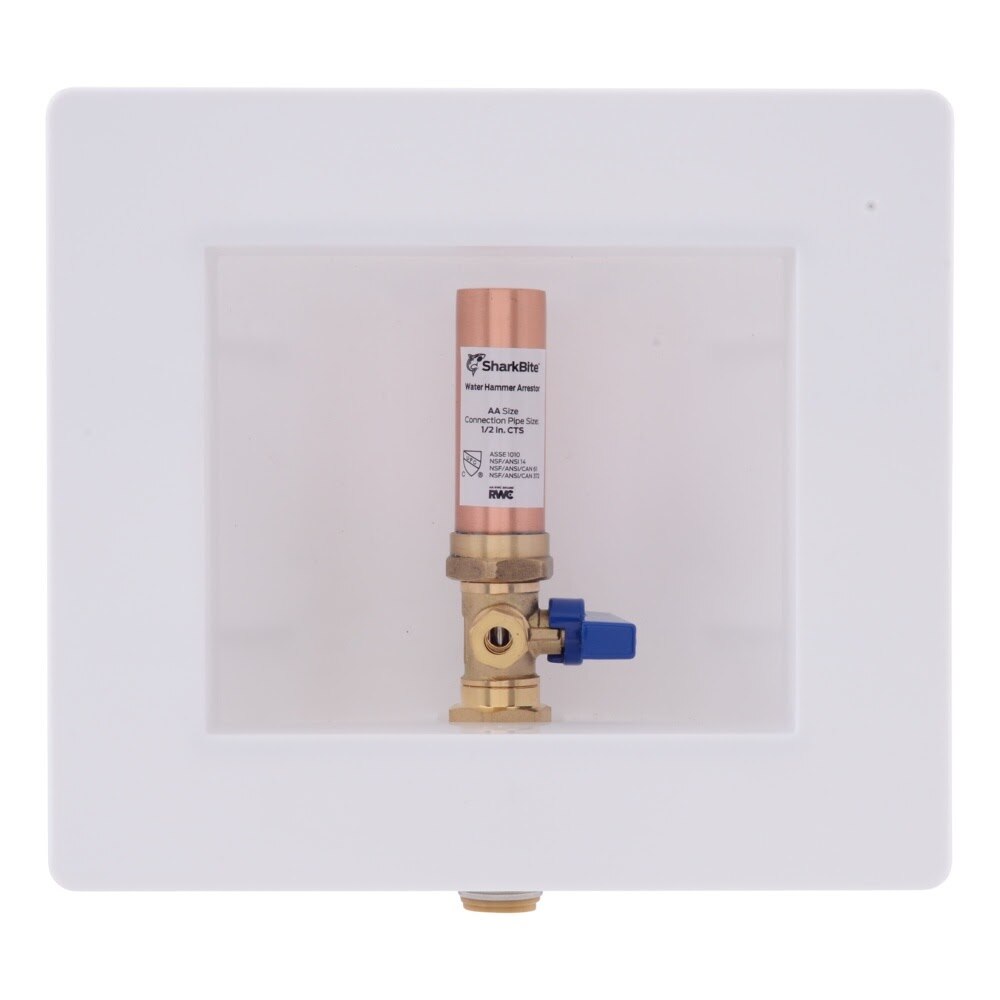 SharkBite 25033 Ice Maker Outlet Box with Water Hammer Arrestor 1/2 in PTC x 1/4 in OD Compression - 2