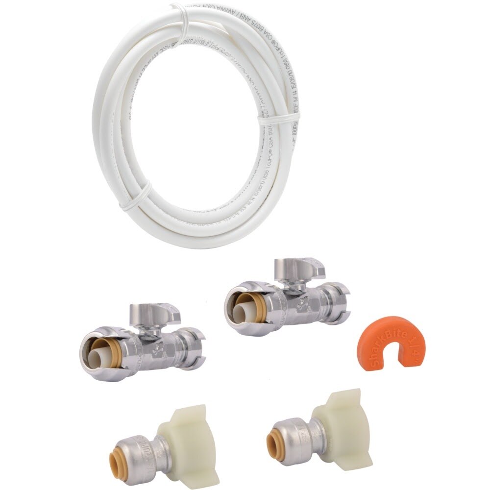 SharkBite 25538 Faucet Connection Kit with 1/2 in. x 1/4 in. Straight Stops - 2