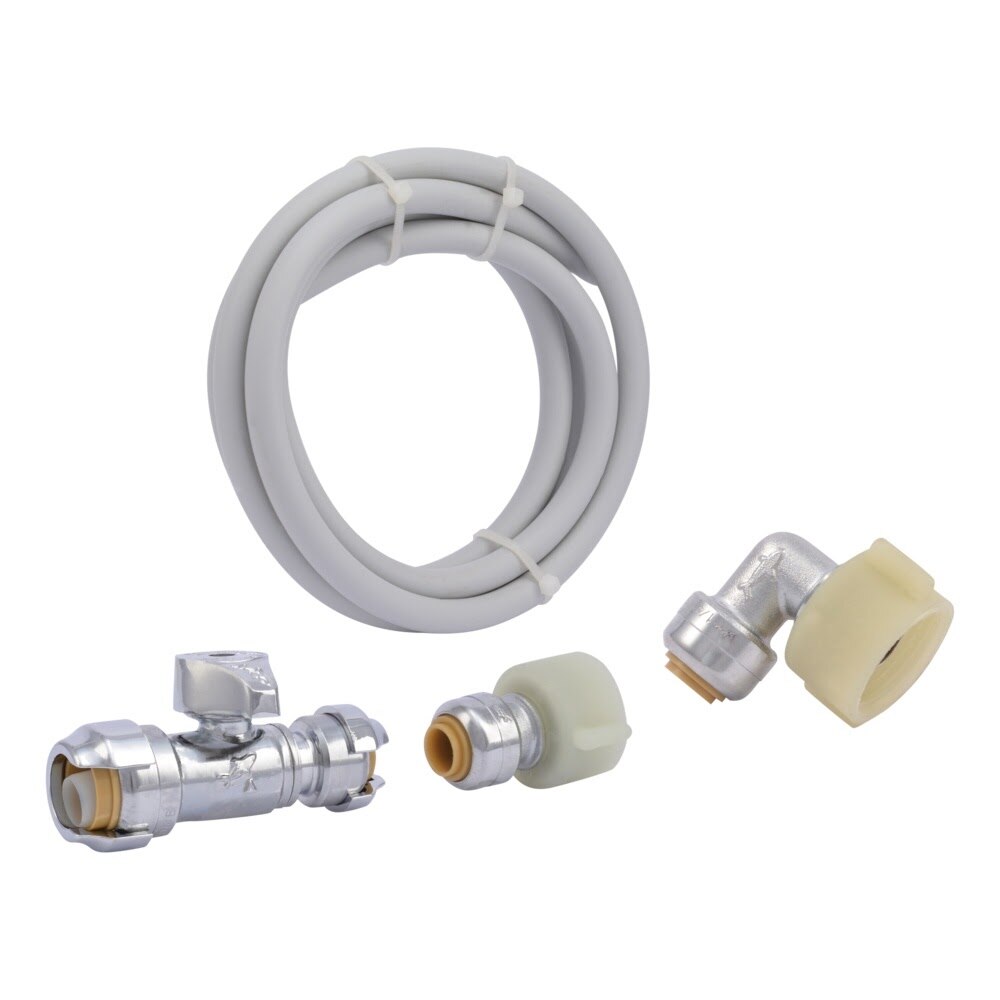 SharkBite 25539 Toilet Installation Kit with Straight Stop and 5 ft PEX Pipe