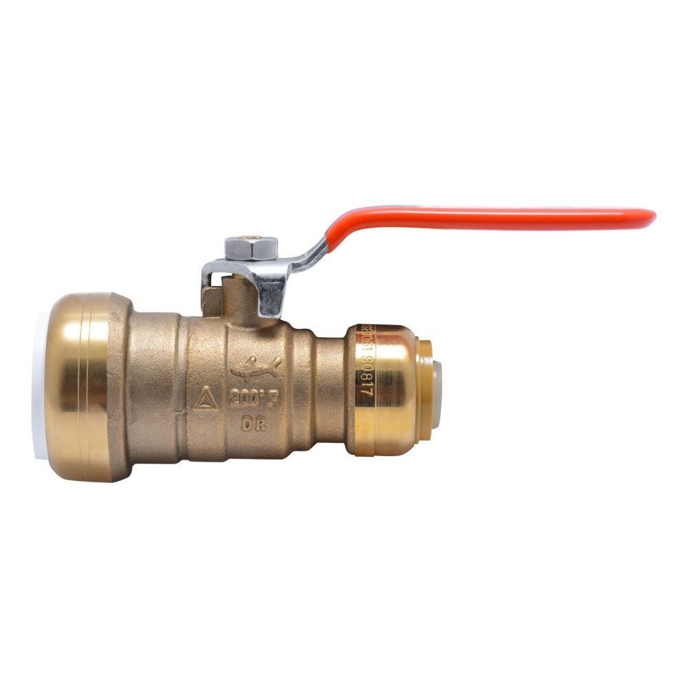 SharkBite 25550LF 3/4 in. PVC x 3/4 in. CTS Quarter-Turn Transition Ball Valve Lead Free - 2