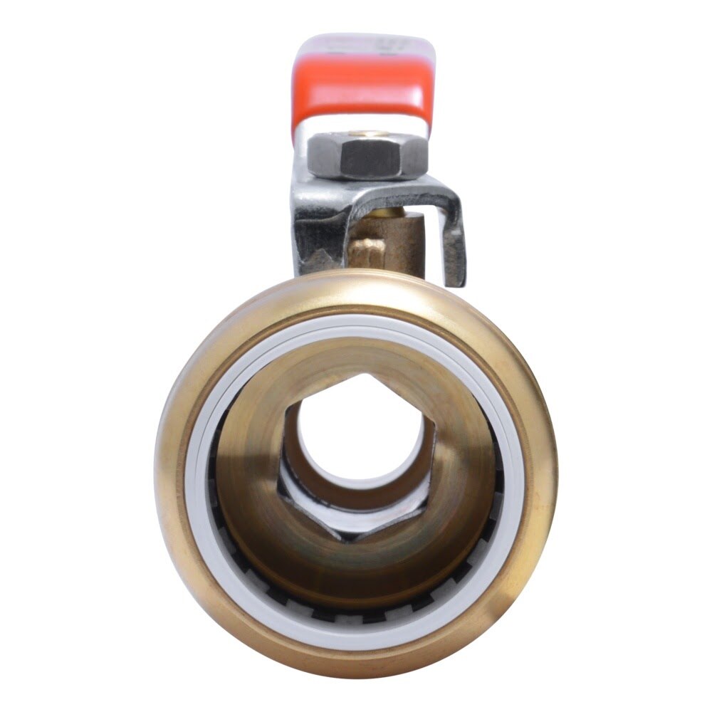 SharkBite 25550LF 3/4 in. PVC x 3/4 in. CTS Quarter-Turn Transition Ball Valve Lead Free - 3