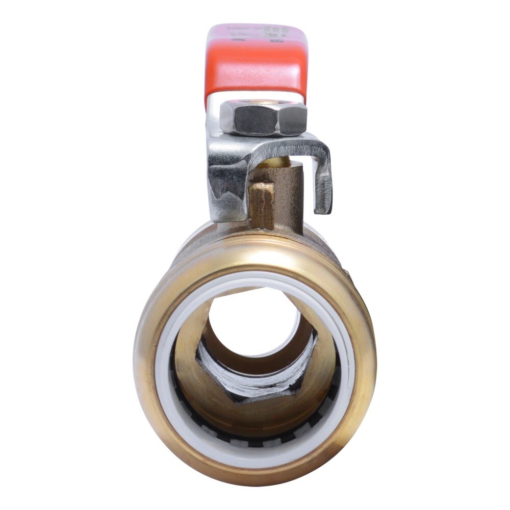 SharkBite 25551LF 1 in. PVC x 3/4 in. CTS Push-to-Connect Quarter Turn Transition Ball Valve - 3