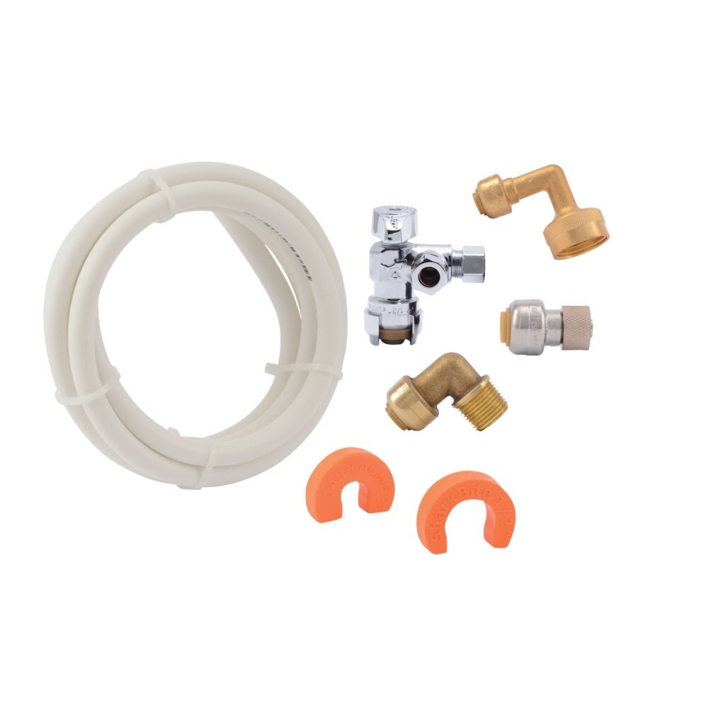 SharkBite 25568 Dishwasher Kit with 10 ft Quarter Inch PEX Pipe and Push to Connect Fittings