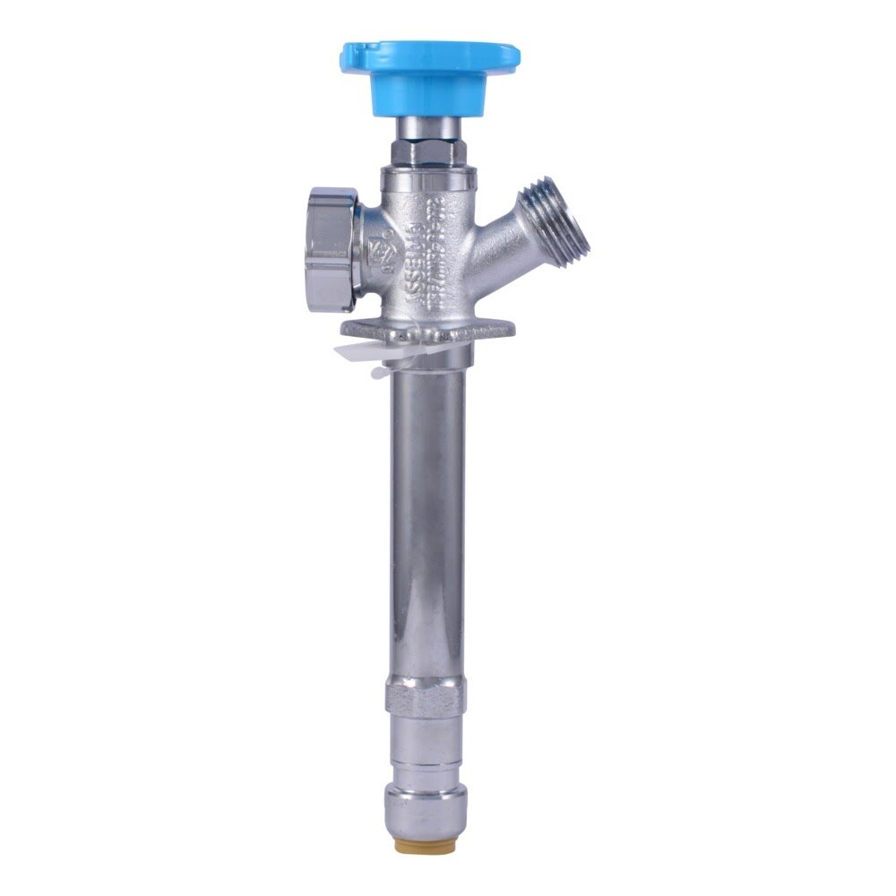 SharkBite 25743LF 1/2 in. Push-to-Connect x 3/4 in. MHT 4 in. Anti-Siphon Frost-Free Sillcock - 2