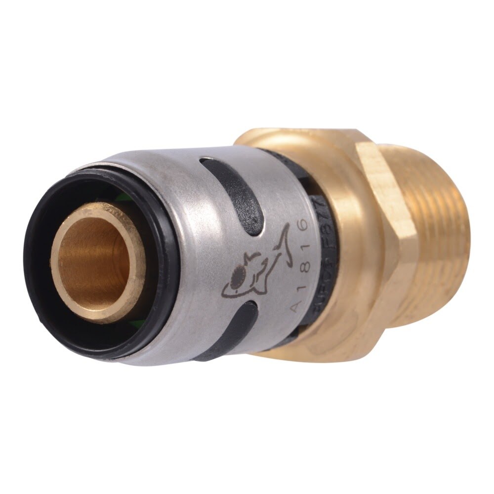 SharkBite K120WP3 1/2 in. EvoPEX x 1/2 in. MNPT Male Adapter for PEX Pipe (3 Pack)