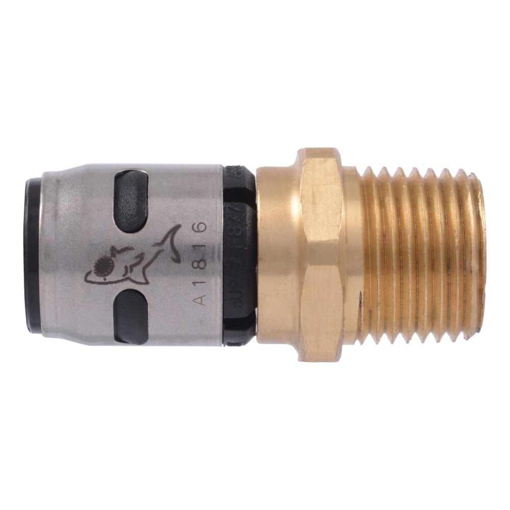 SharkBite K120WP3 1/2 in. EvoPEX x 1/2 in. MNPT Male Adapter for PEX Pipe (3 Pack) - 2