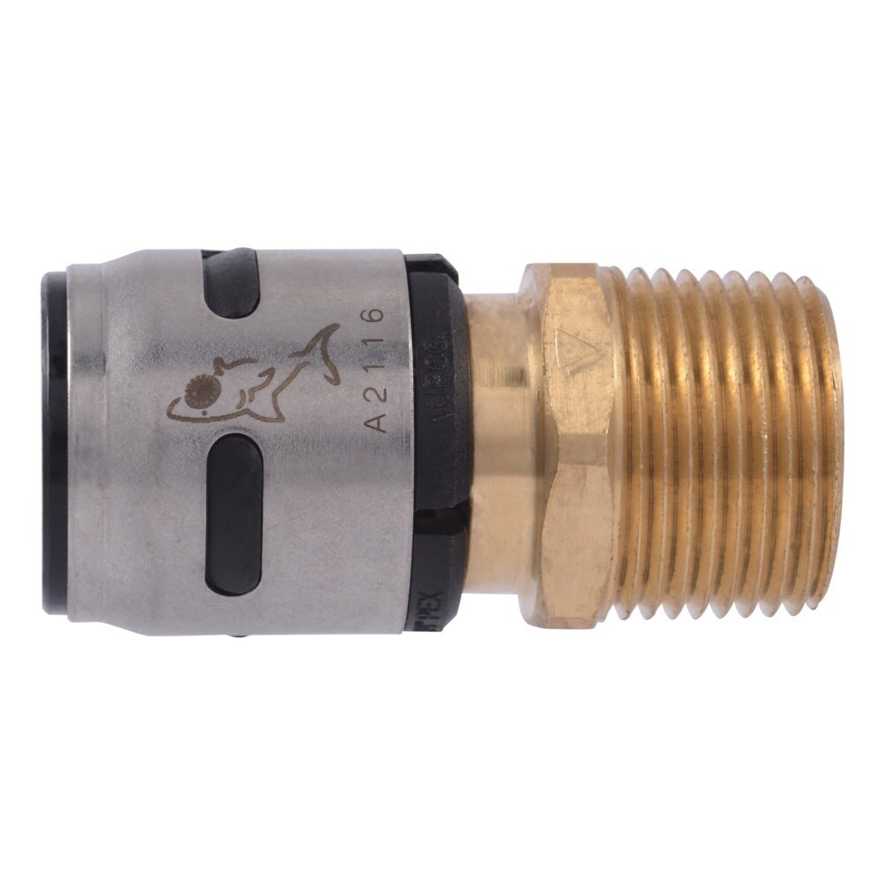 SharkBite K134WP3 3/4 in EvoPEX x 3/4 in MNPT Push to Connect Male Adapter for PEX Pipe (3 Pack) - 2