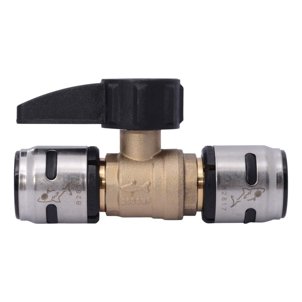SharkBite K22185 3/4 in. x 3/4 in. EvoPEX Push to Connect Ball Valve for PEX Pipe - 2