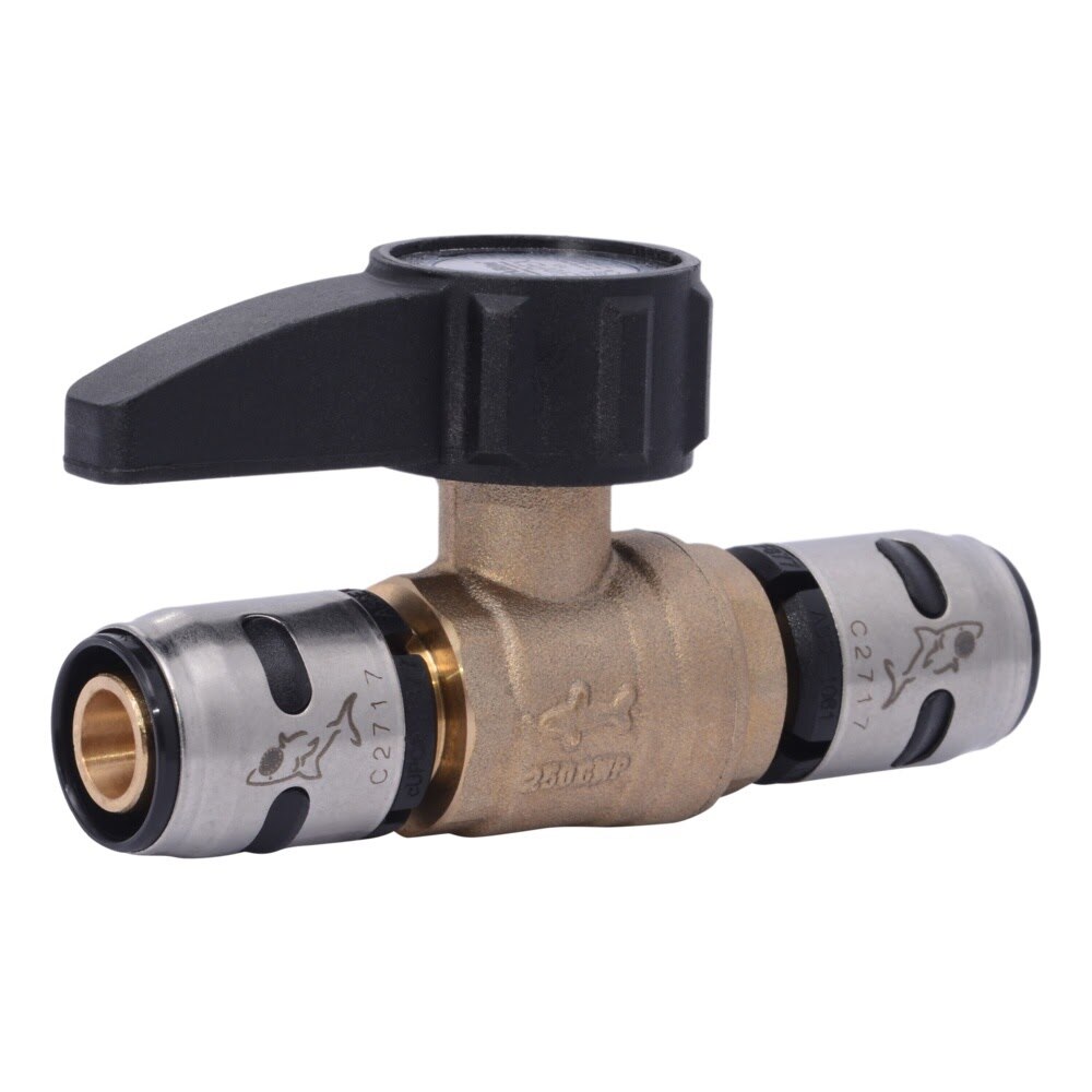 SharkBite K22222 1/2 in x 1/2 in EvoPEX Push-to-Connect Full Port Ball Valve