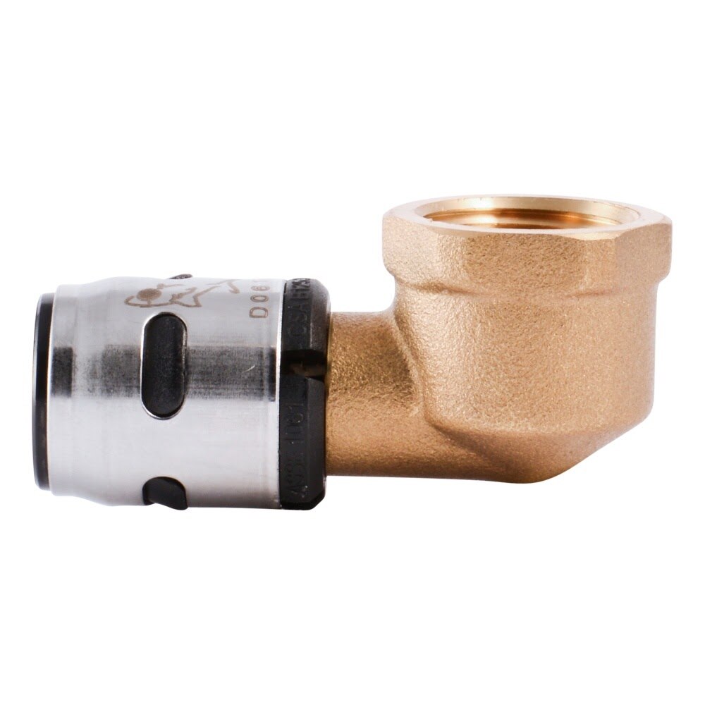 SharkBite K308WP2 1/2 in EvoPEX x 1/2 in FNPT 90 Degree Push to Connect Adapter Elbow (2 Pack) - 2