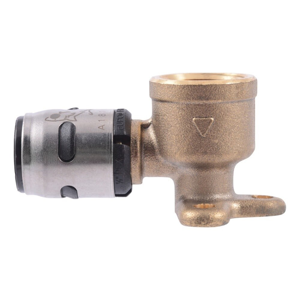 SharkBite K334WP3 1/2 in. EvoPEX x 1/2 in. FNPT Push-to-Connect Drop Ear Elbow (3 Pack) - 2