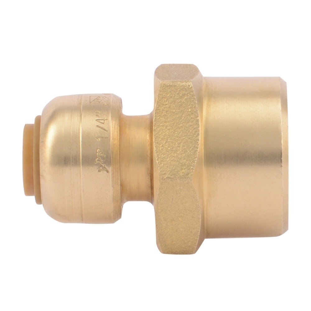 SharkBite U066LFA 1/4 in. 3/8 in. OD x 1/2 in. FNPT Push-to-Connect Reducing Adapter - 2