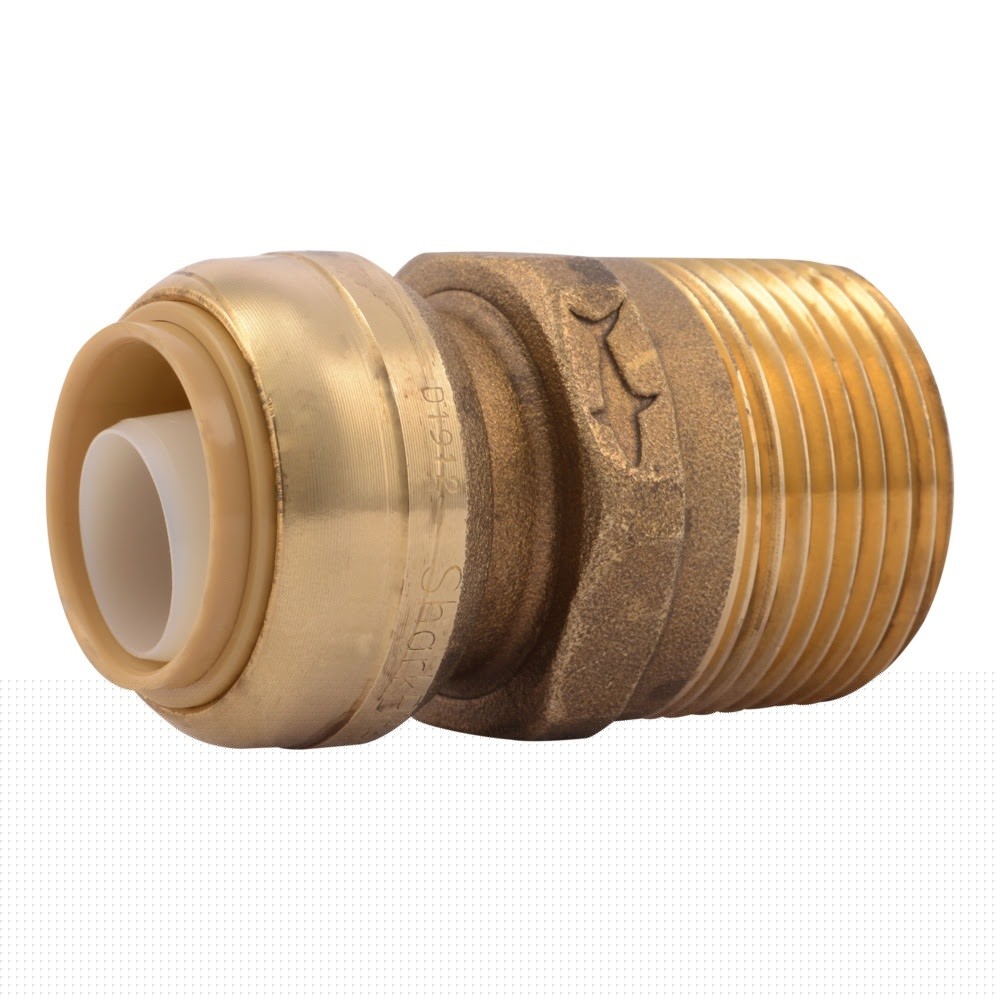 SharkBite U139LFA 3/4 in x 1 in Push-to-Connect x MNPT Brass Adapter Fitting